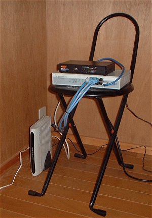 ルート・ハブとルータ&ADSLモデム